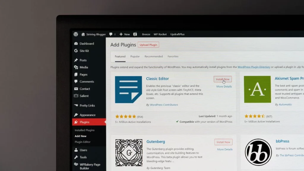 Few-essential-plugins How to Create a WordPress Website from Scratch